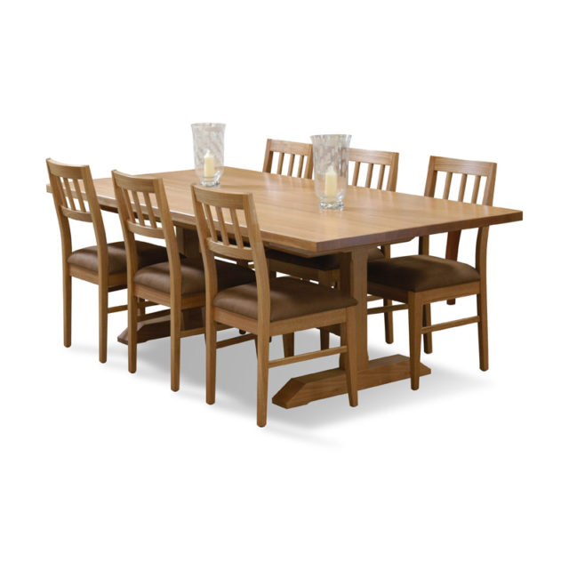 Hahn Refectory base in Natural timber with Beltana dining chairs