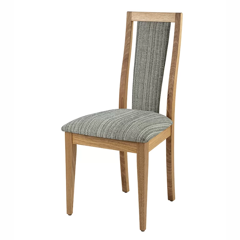 reeves upholstered back dining chair timber tasmanian messmate