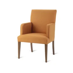 dining chair upholstered orange