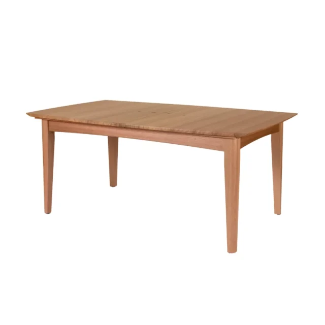 extension table dining table adelaide made from tasmanian messmate with walnut inserts