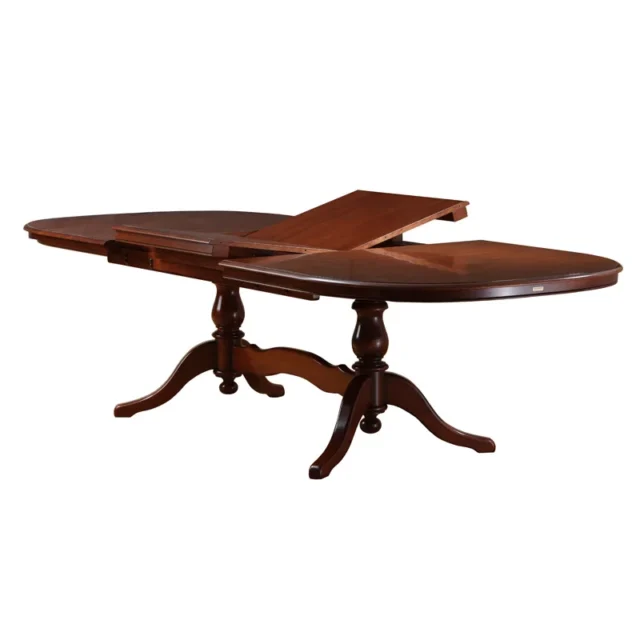 vaucluse pedestal dining table extended (butterfly leaf)