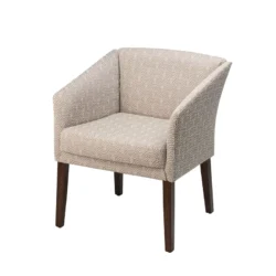 broadarrow dining chair front upholstered cream fabric