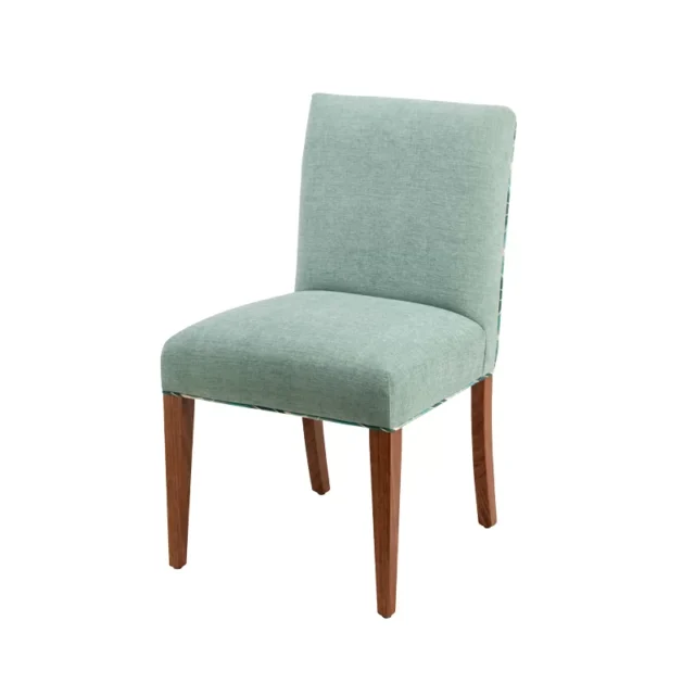 upholstered dining chair green