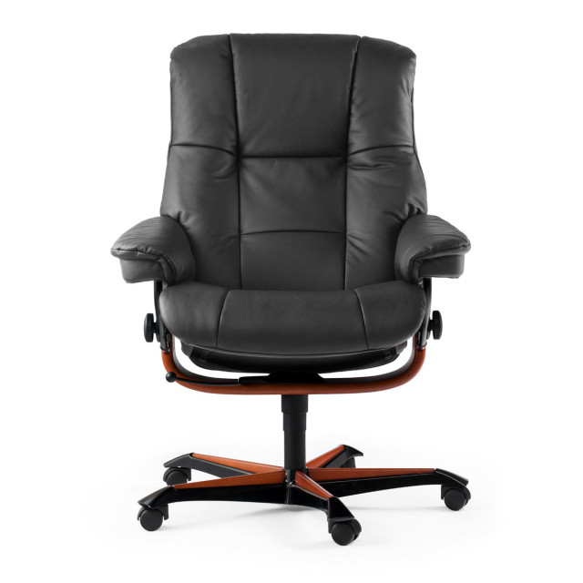 Stressless Mayfair Office Chair In Paloma Black Leather