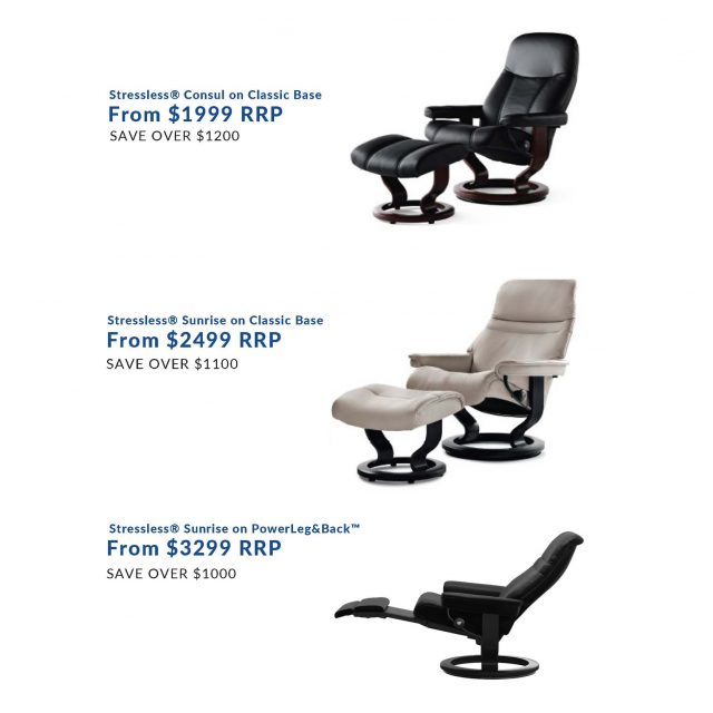 Select Your Style for your Sunrise Classic Stressless Recliner available at Pfitzner Furniture