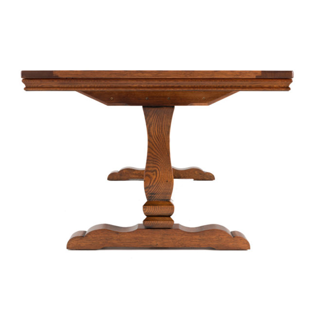 T372 Provence table parquettry top montpelier base American Oak 2780 x 1070 