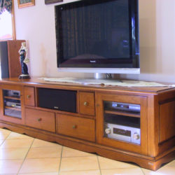 TV entertainment unit from solid Cherry-wood