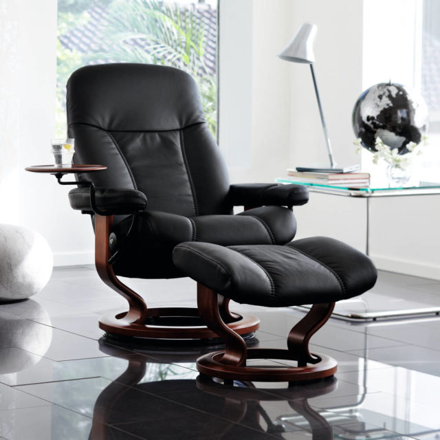 Stressless  recliner chair_Consul Black