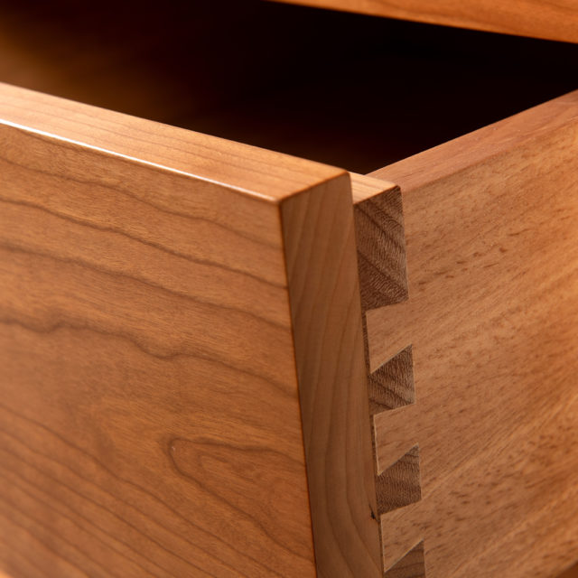 Avignon Bedside has a secret top drawer & 3 large dovetailed timber drawers