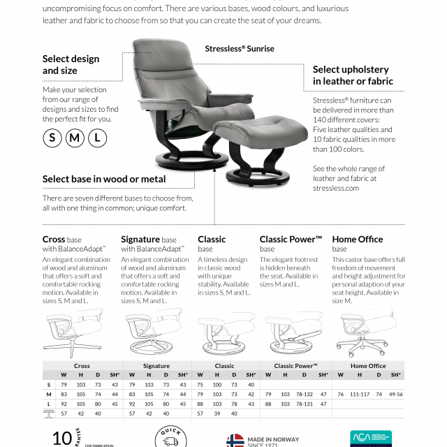 Create Your Dream Stressless Sunrise Recliner Chair at Pfitzner Furniture