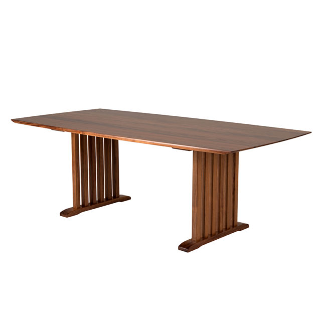 Chess dining table timber is blackwood