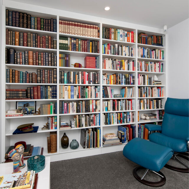 White Open Bookcase MDF