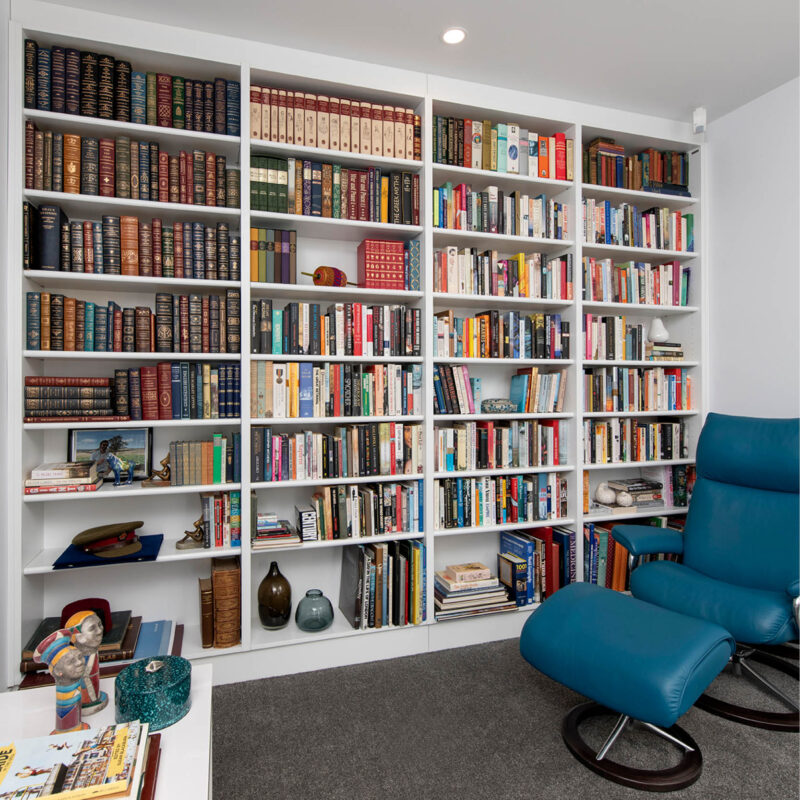 Custom Made Home Office Bookshelves And, Building A Full Wall Bookcase