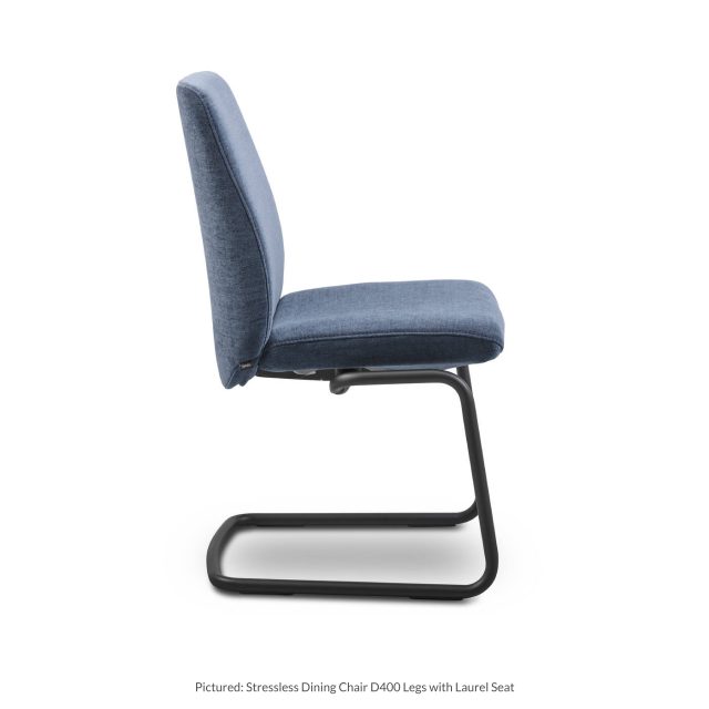 Stressless Laurel Dining chair D400 Legs in black- Blue Leather