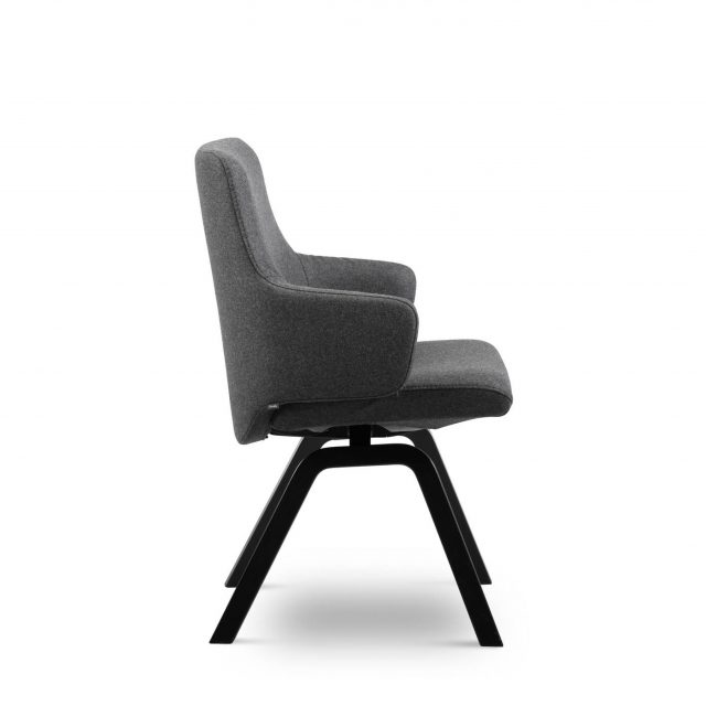 Stressless Laurel Dining Chairs High back with arms in Black