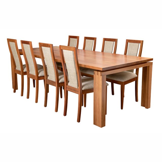 Richmond blackwood dining table and chairs Reeves C108
