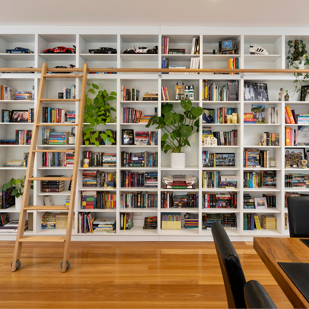 White Open Bookcase MDF