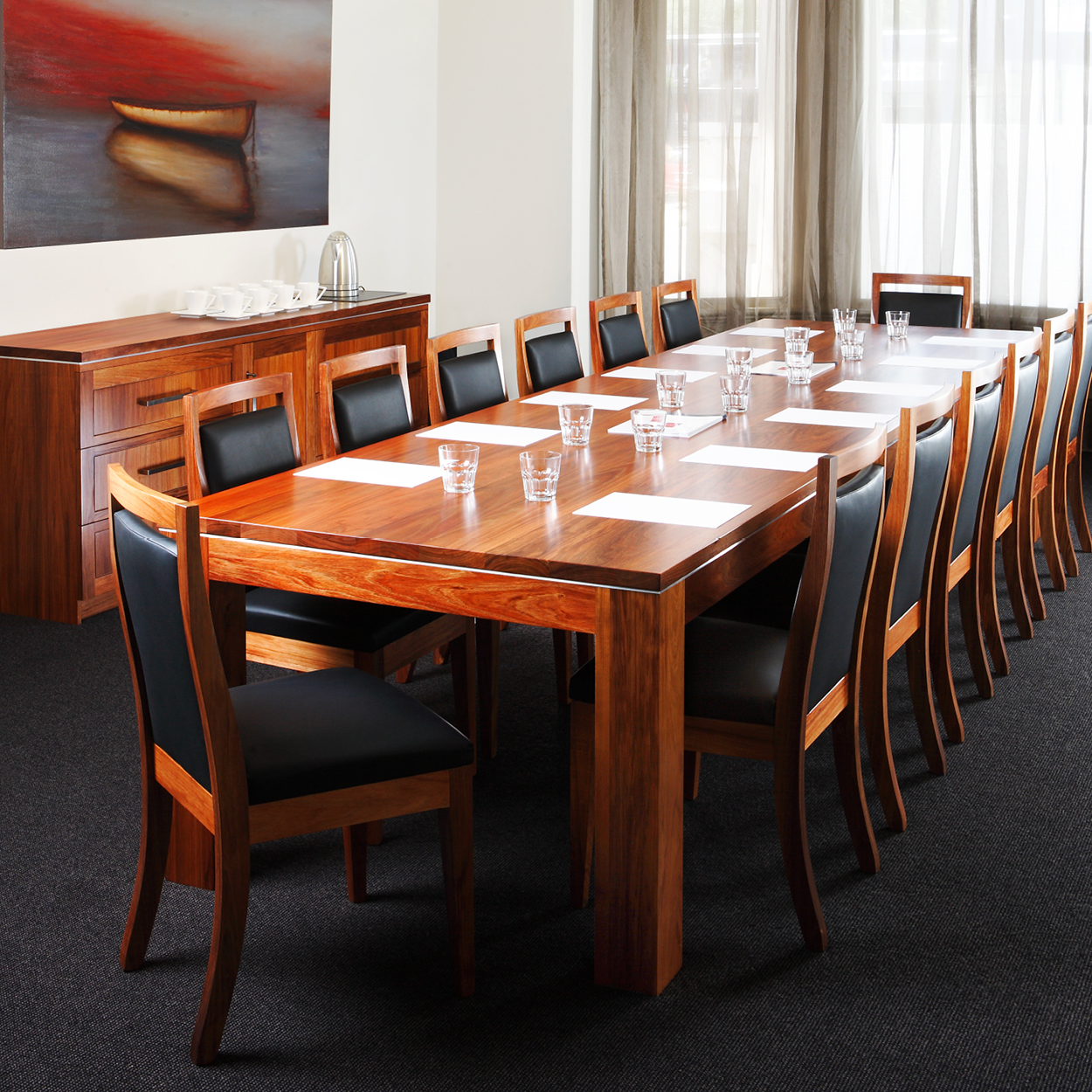 boardroom table and chairs made in South Australia