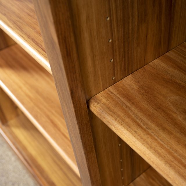 Blackwood Timber Bookshelf 
Adjustable shelving 