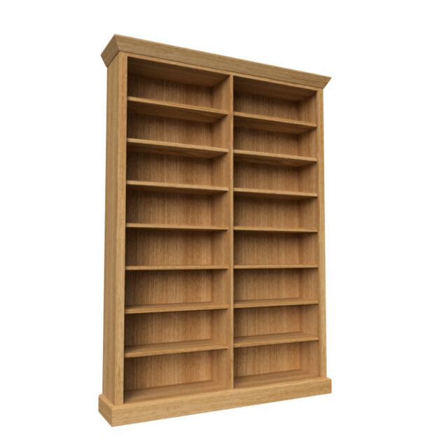 melrose double bookshelf made to order