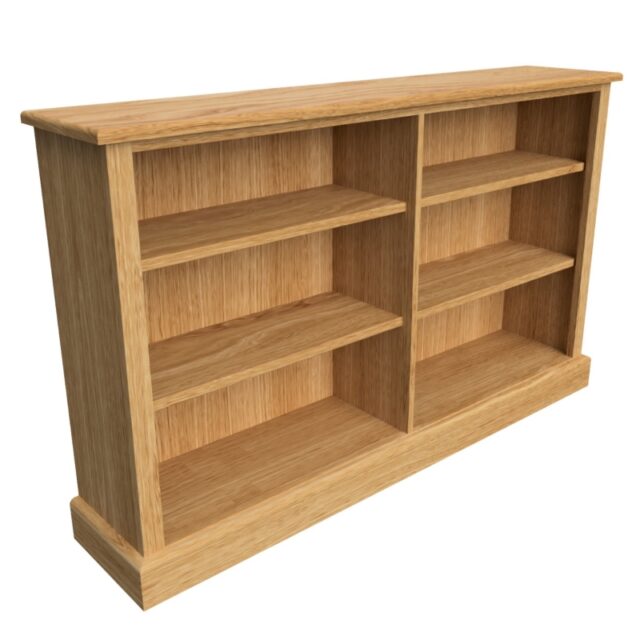 melrose double low bookshelf made to order