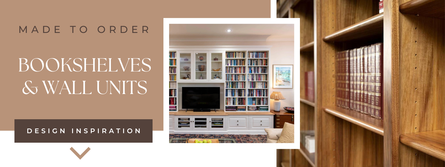 bookshelves, bookcases and wall units made to order in adelaide