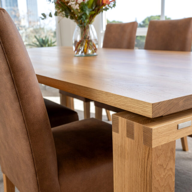 dining table closeup detail