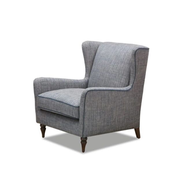 hadleigh wing chair lounge chair by molmic grey - side view