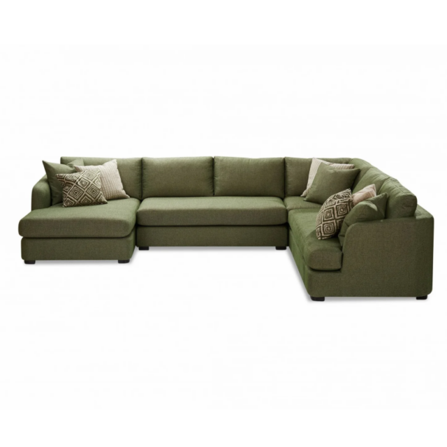 modular sofa by molmic green