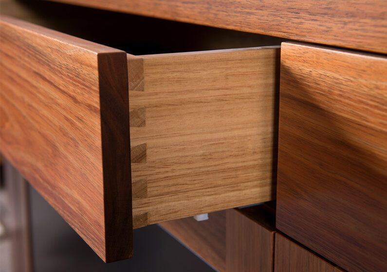 Richmond sideboards Adelaide - Dovetail drawer joint detail