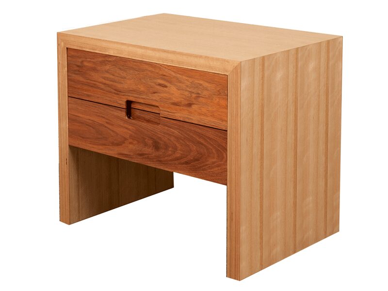 mclaren 2 drawer bedside table timber bedroom