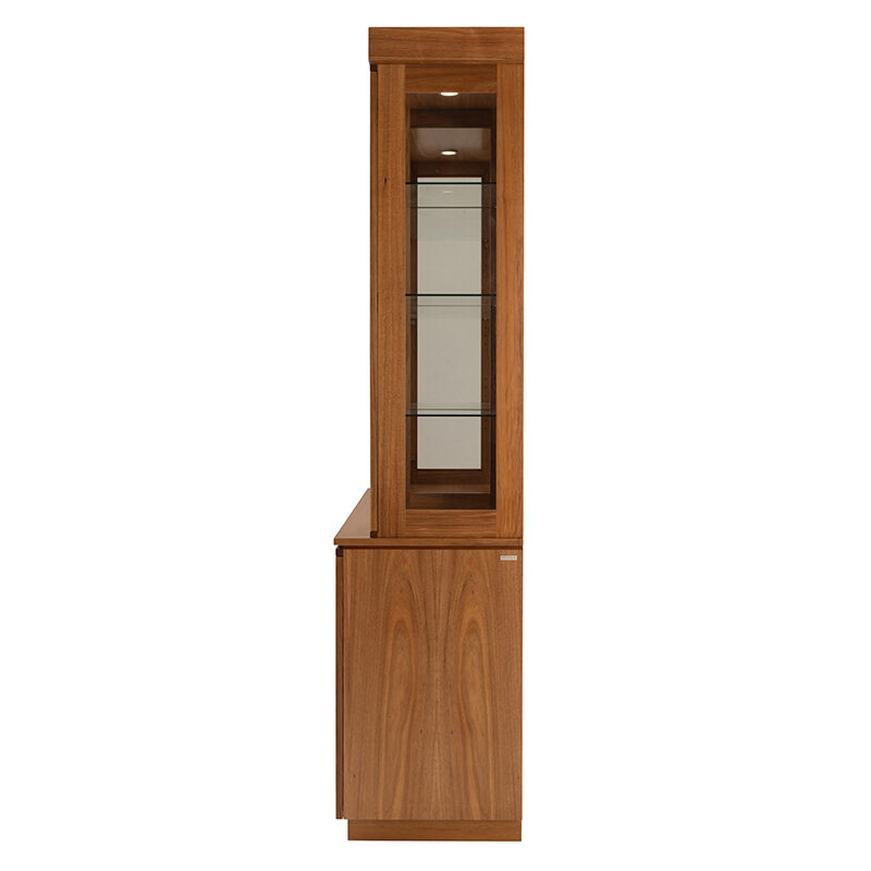 Neo glass doors display buffet cabinet adelaide - side view