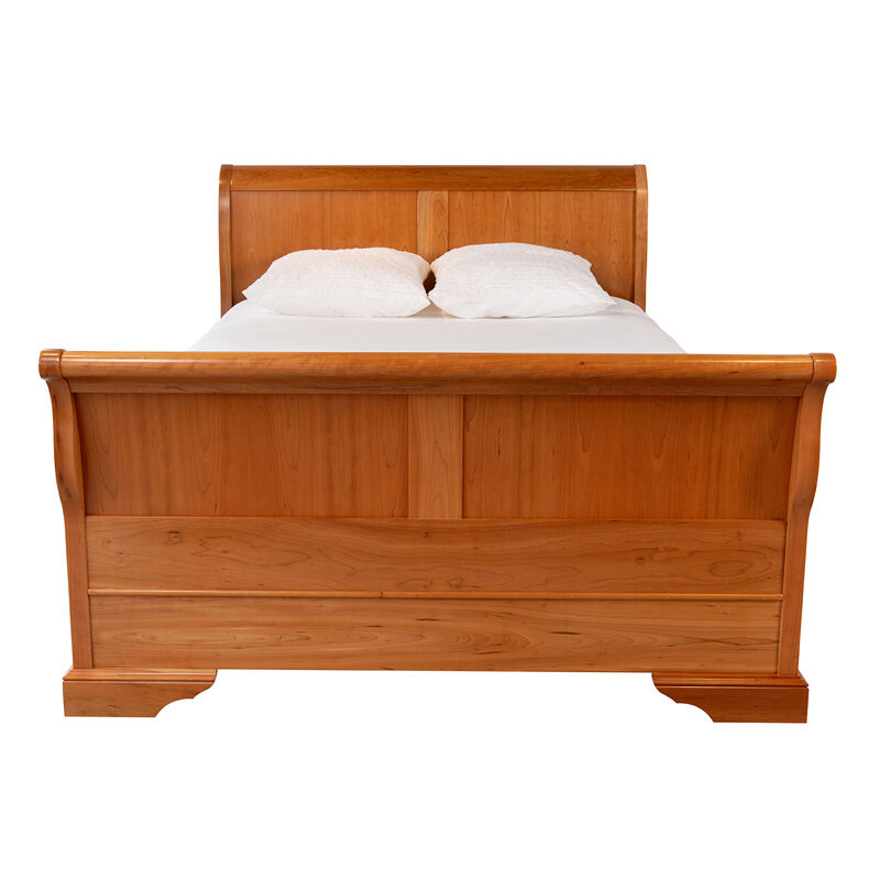 Avignon Sleigh Bed - foot - custom furniture stores adelaide