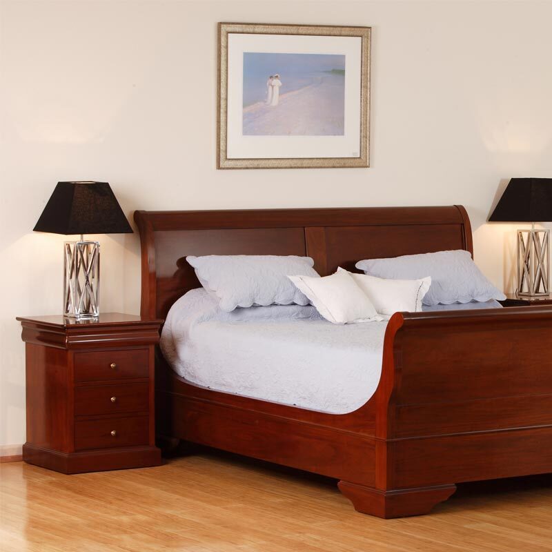 Avignon French provincial sleigh bed