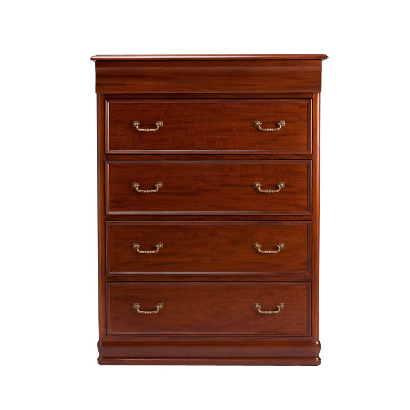 mahogany tallboy - front - bedroom furniture adelaide