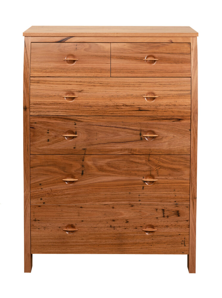Chess Tallboy Adelaide - 6 Drawer front