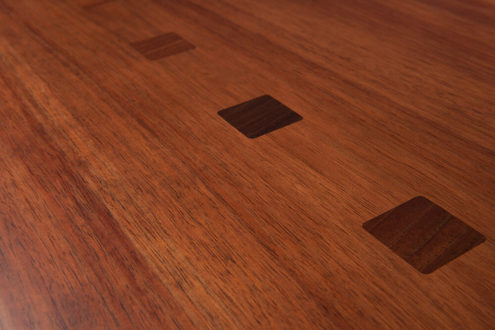 Chess Tallboy with Inlaid cross grain squares in the top