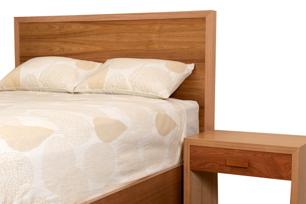 McLaren Bedroom Suite in Solid American Oak  and black wood panels