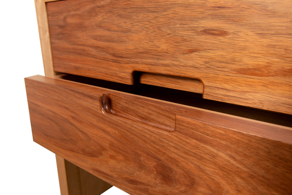 McLaren bedside tables adelaide - drawer detail - timber