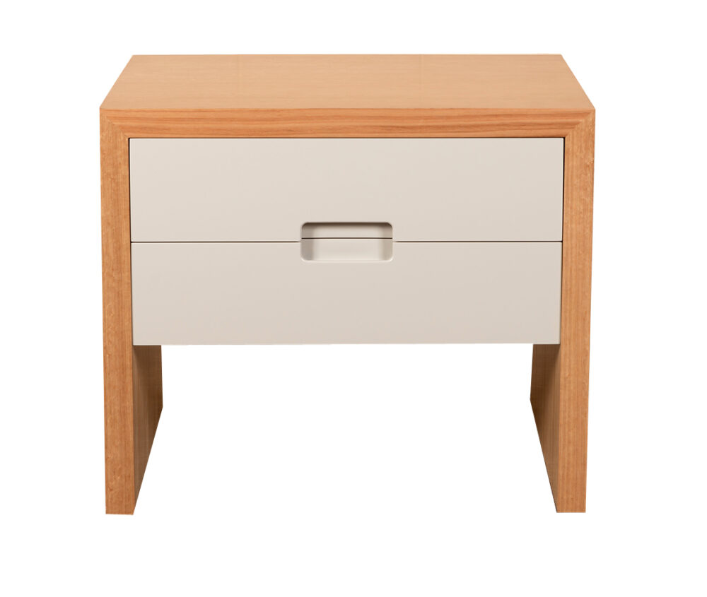 McLaren two-drawer - bedside tables adelaide - white