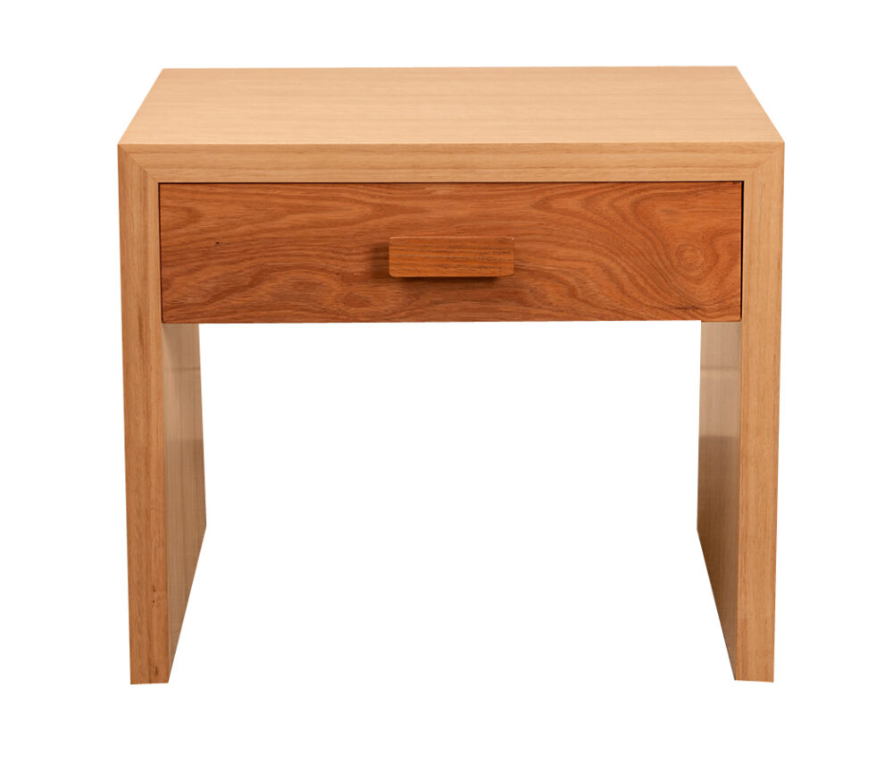 mclaren 1 drawer bedside table bedroom suite - front