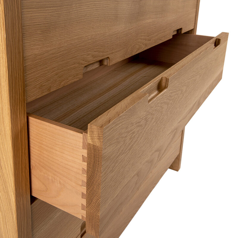 McLaren Tallboy Adelaide - Australian made furniture - dovetail draw join detail