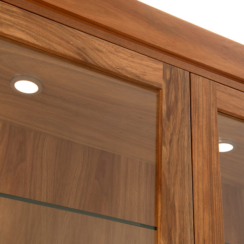 Neo display buffet cabinet Adelaide - glass doors and LED lighting with remote control