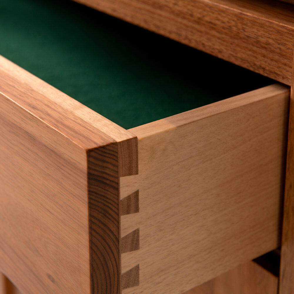Richmond sideboards Adelaide - dovetail drawer joint detail