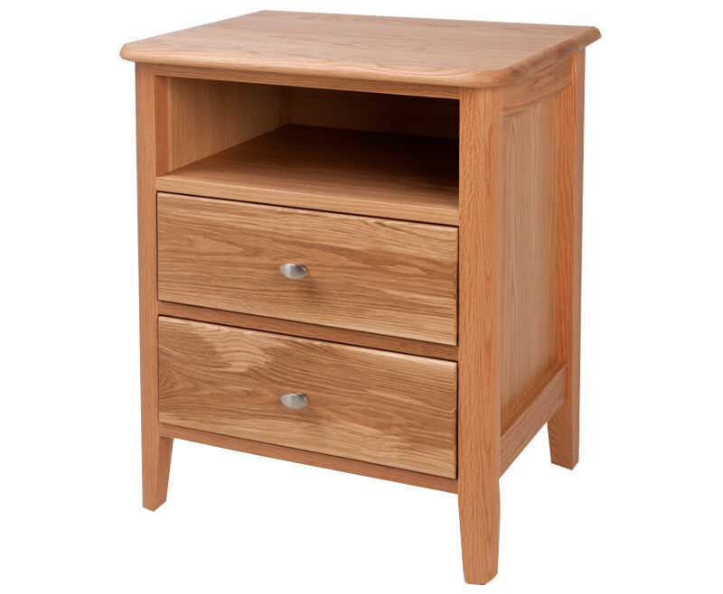 Aldgate bedside cabinet 2 drawer and open section