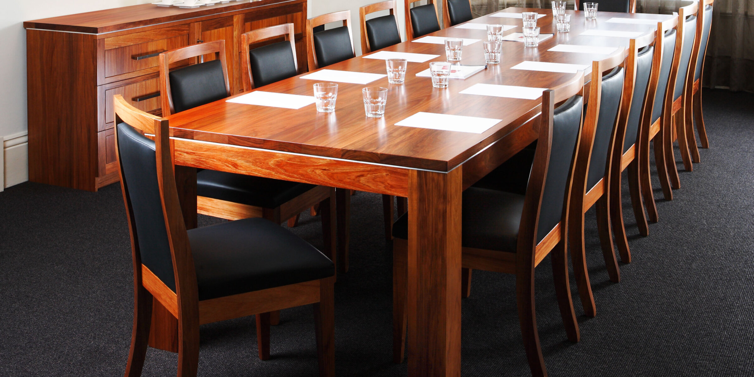 boardroom tables Adelaide custom made solid timber Australian