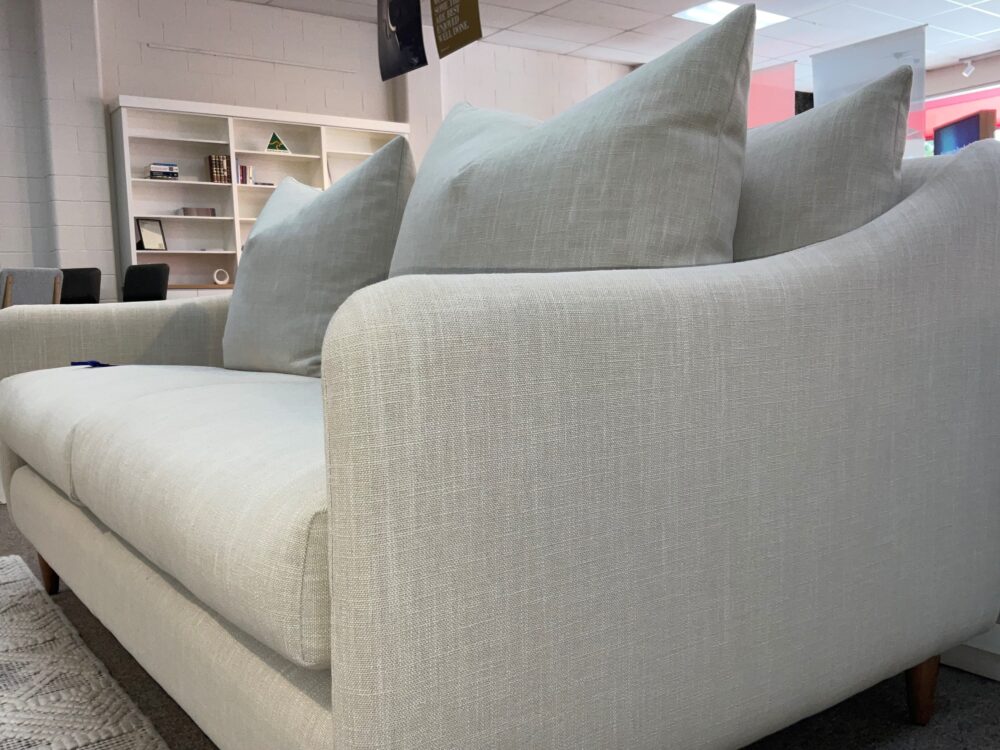 Molmic Floyd Fabric Lounge Suite Adelaide - armrest detail