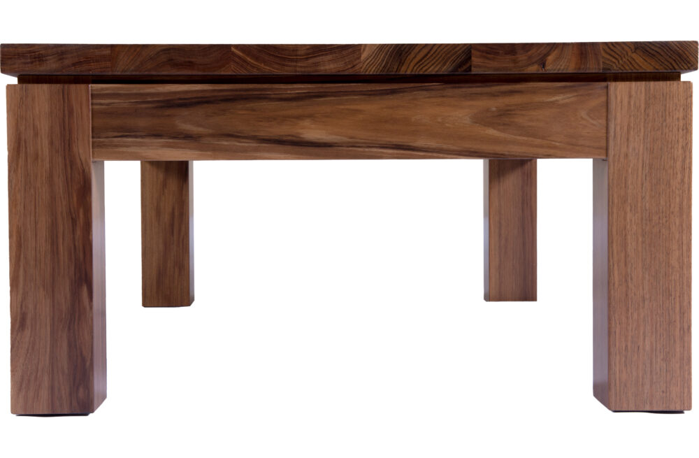 Neo wooden coffee tables Adelaide - end view