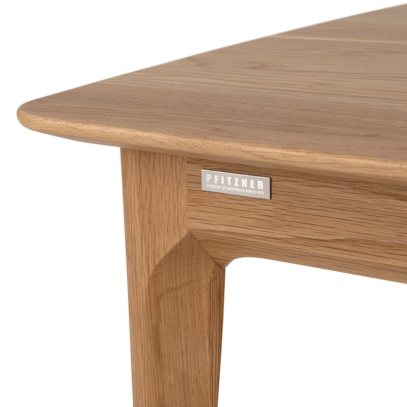 Dan Coffee Tables Adelaide - pfitzner logo detail corner