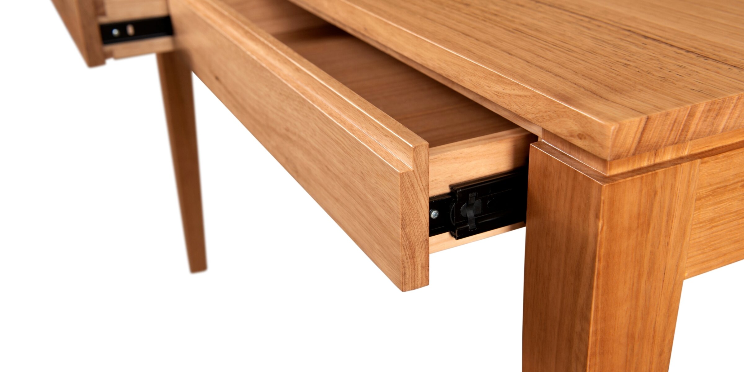 Nova office desk - solid timber furniture adelaide - two drawers